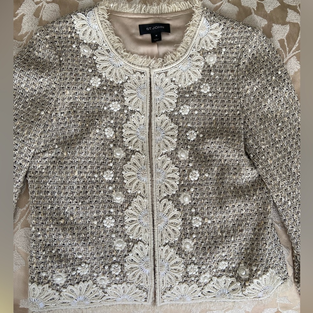 St. John Embellished Jacket 10